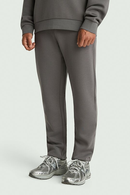 Tapered fit cotton interlock  sweatpants 2 | GREY | Audimas