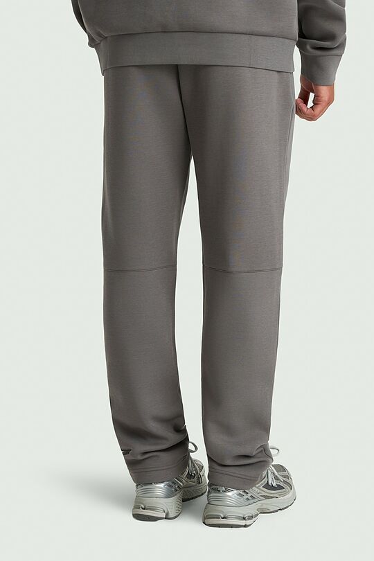 Tapered fit cotton interlock  sweatpants 3 | GREY | Audimas