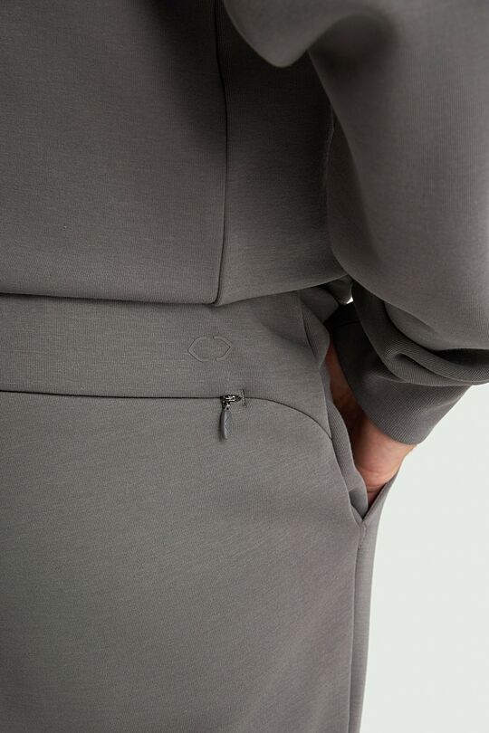 Tapered fit cotton interlock  sweatpants 5 | GREY | Audimas