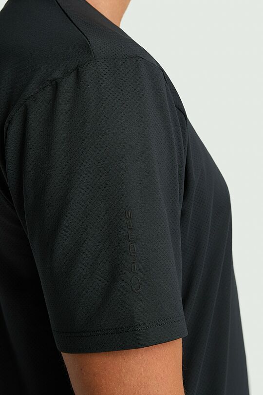 Sintetiniai sportiniai marškinėliai 4 | BLACK | Audimas