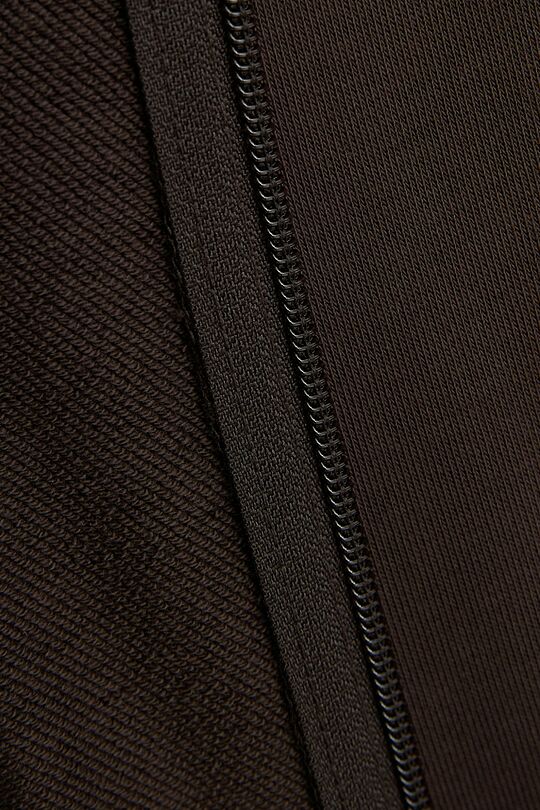 Cotton French terry full-zip sweatshirt 4 | BROWN | Audimas