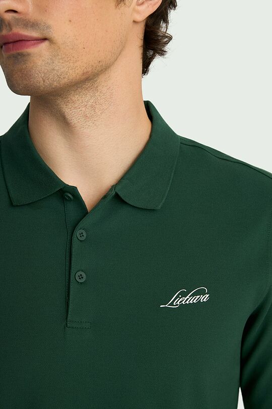 National collection pique polo shirt 3 | GREEN | Audimas
