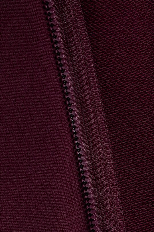 Cotton French terry full-zip hoodie 4 | PURPLE | Audimas