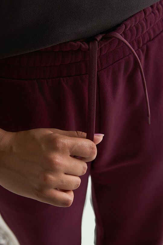 Cotton French terry sweatpants 5 | PURPLE | Audimas