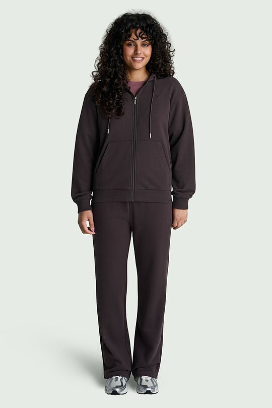 Cotton French terry sweatpants 1 | BROWN | Audimas