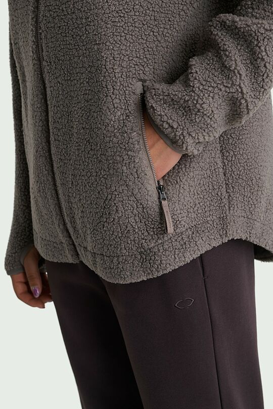 Full-zip sherpa fleece jacket 4 | beige | Audimas