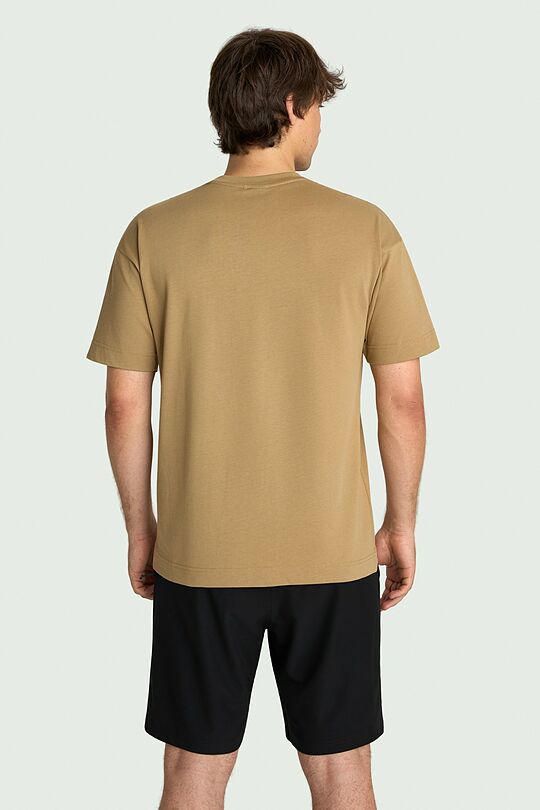 Short sleeves cotton T-shirt "Sea Eagle" 3 | BROWN | Audimas