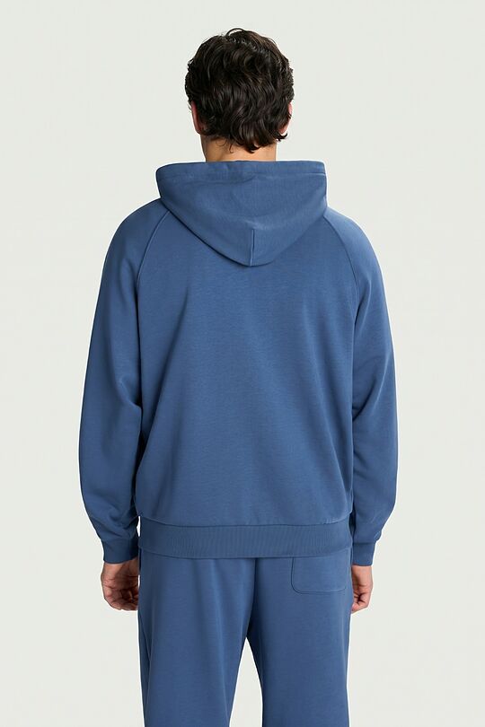 Full-zip cotton hoodie 2 | Dark blue | Audimas