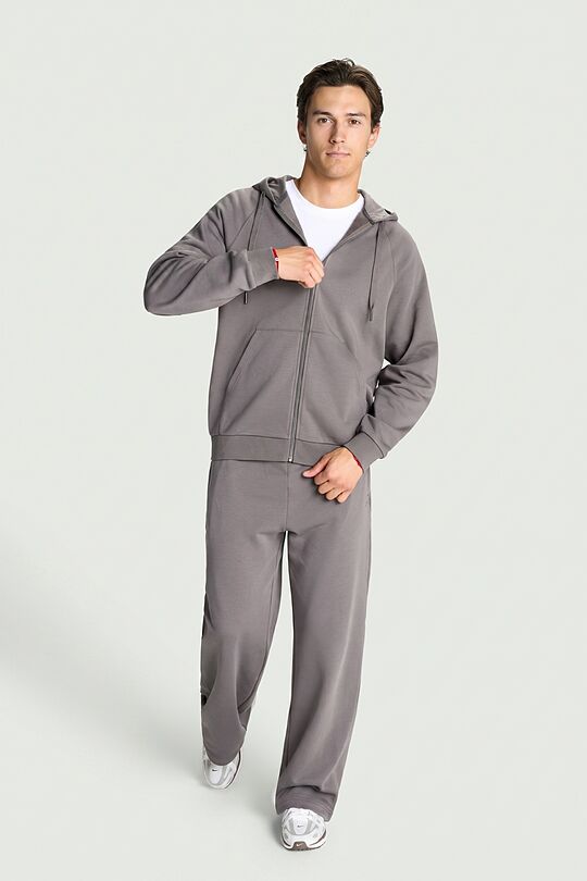 Full-zip cotton hoodie 6 | GREY | Audimas