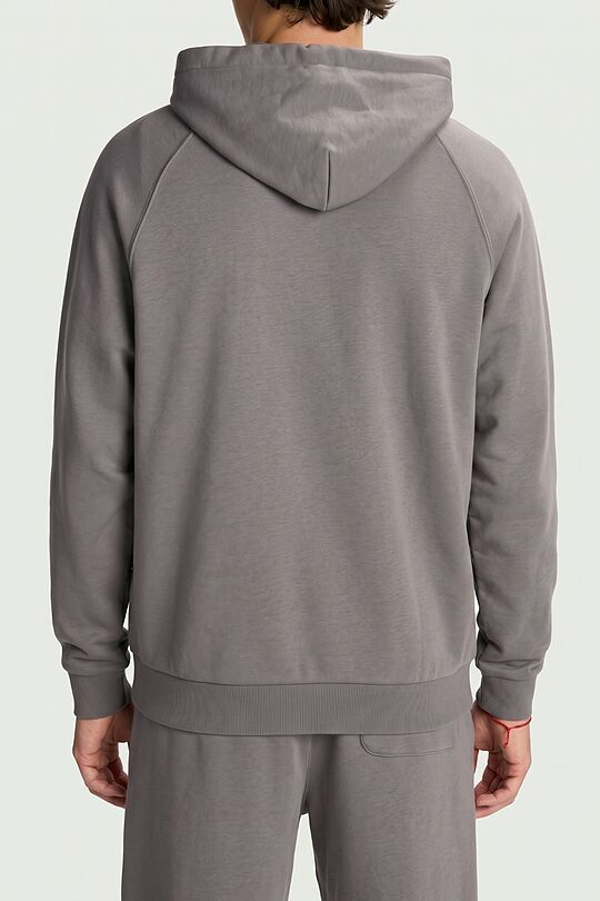 Full-zip cotton hoodie 2 | GREY | Audimas