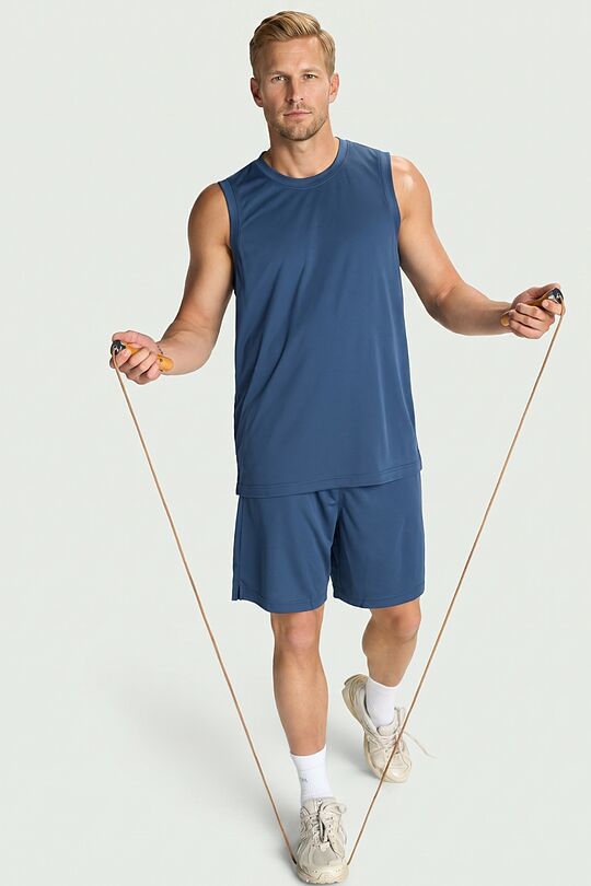 Synthetic jersey tank top 4 | Dark blue | Audimas