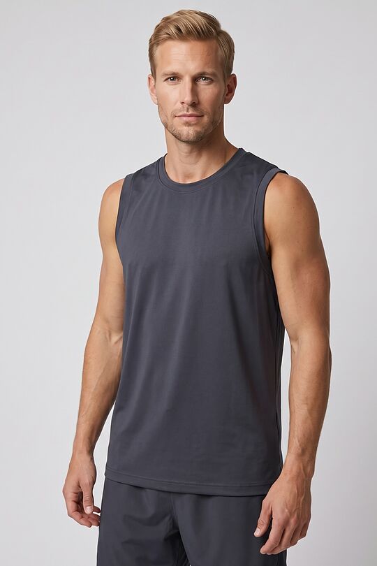 Synthetic jersey tank top 1 | GREY | Audimas