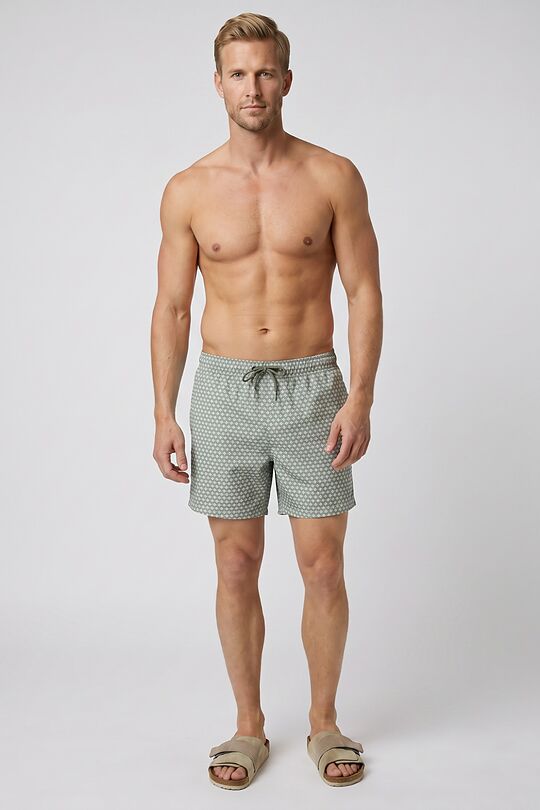 Printed swimming shorts 1 | GREEN | Audimas