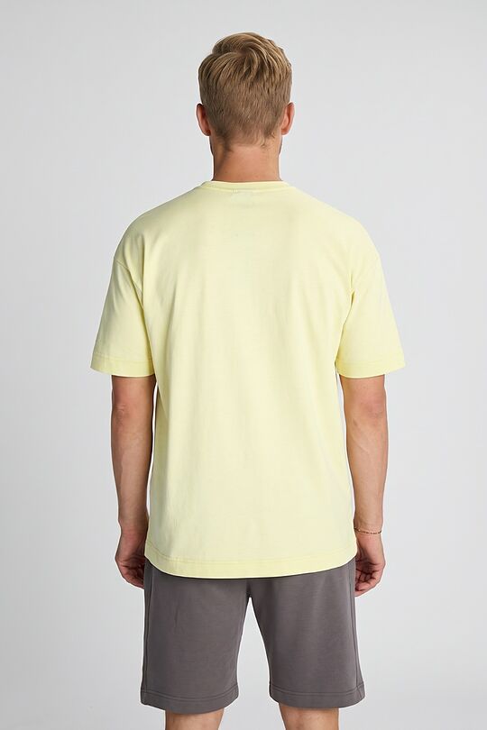 Oversized short sleeve cotton T-shirt 6 | YELLOW | Audimas