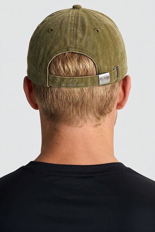 National collection retro washed cotton cap 4 | GREEN | Audimas