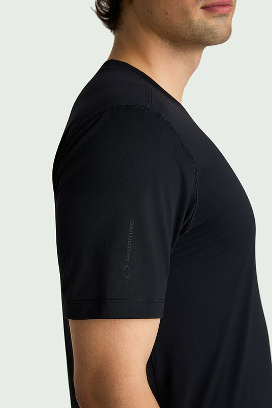Lightweight synthetic T-shirt 3 | BLACK | Audimas