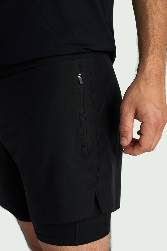 Shorts with inner shorts 5 | BLACK | Audimas