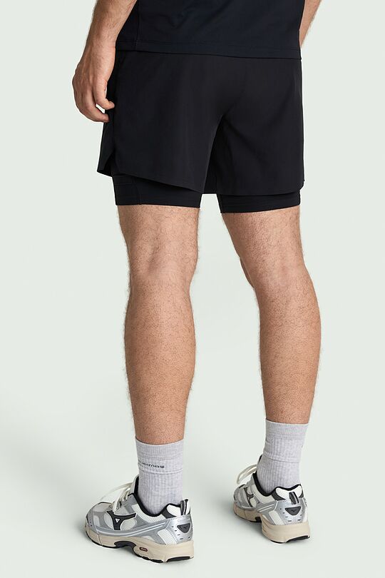 Shorts with inner shorts 6 | BLACK | Audimas