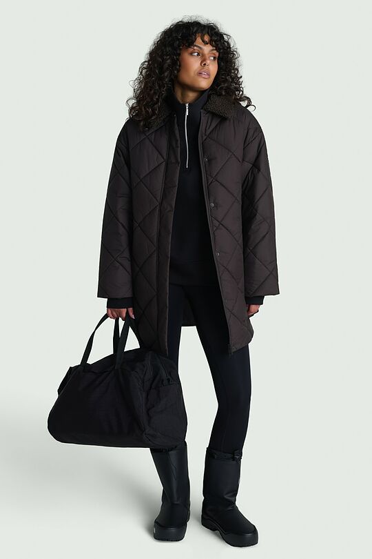 Oversized jacket with synthetic insulation 1 | BROWN | Audimas