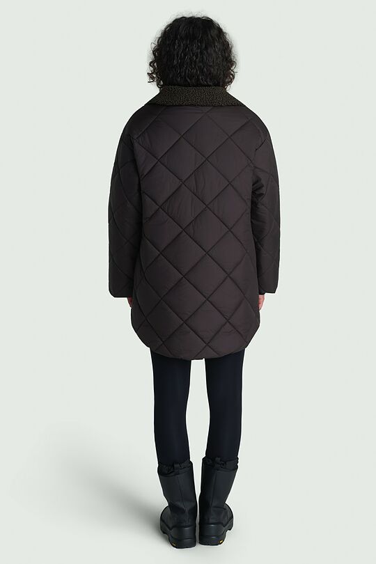 Oversized jacket with synthetic insulation 2 | BROWN | Audimas
