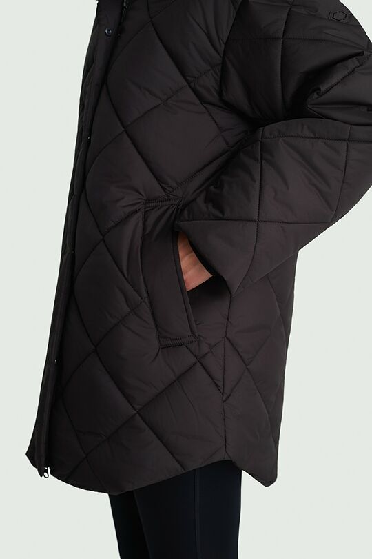 Oversized jacket with synthetic insulation 4 | BROWN | Audimas