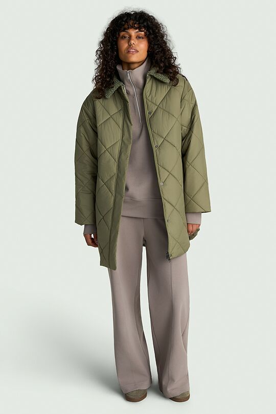 Oversized jacket with synthetic insulation 1 | GREEN | Audimas