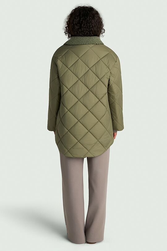 Oversized jacket with synthetic insulation 3 | GREEN | Audimas