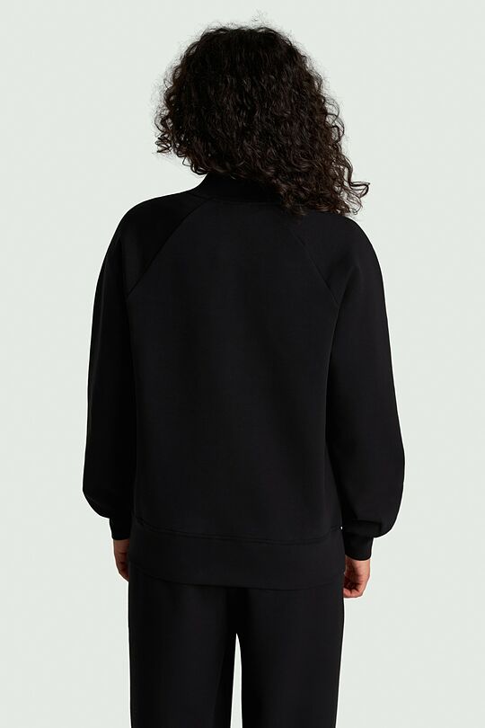 Cotton interlock bomber jacket 3 | BLACK | Audimas