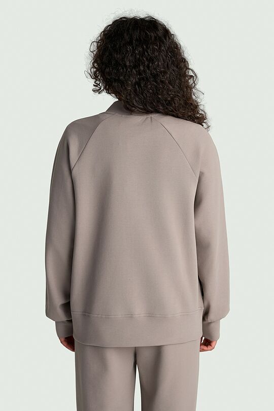 Cotton interlock bomber jacket 2 | GREY | Audimas