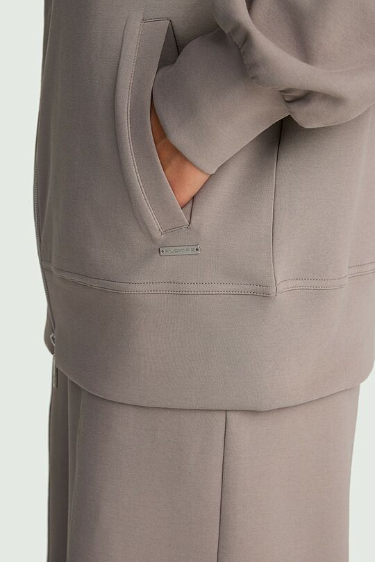Cotton interlock bomber jacket 3 | GREY | Audimas