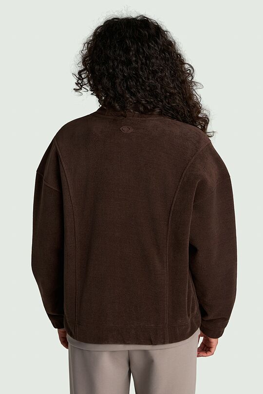 Velour bomber jacket 2 | BROWN | Audimas