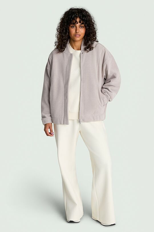 Velour bomber jacket 1 | GREY | Audimas