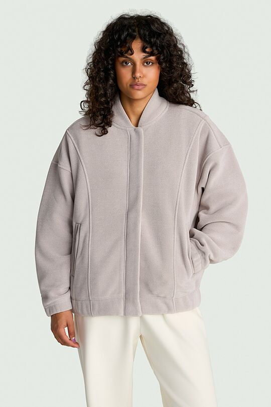 Velour bomber jacket 2 | GREY | Audimas