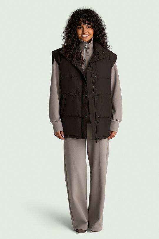 Oversized down vest 9 | BROWN | Audimas