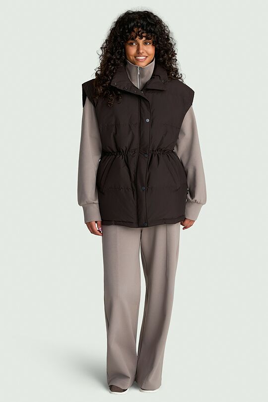 Oversized down vest 8 | BROWN | Audimas