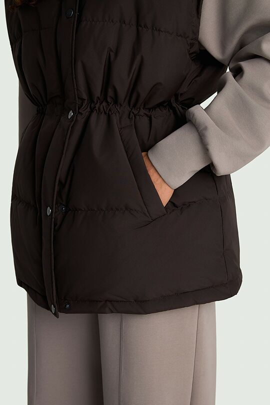 Oversized down vest 5 | BROWN | Audimas