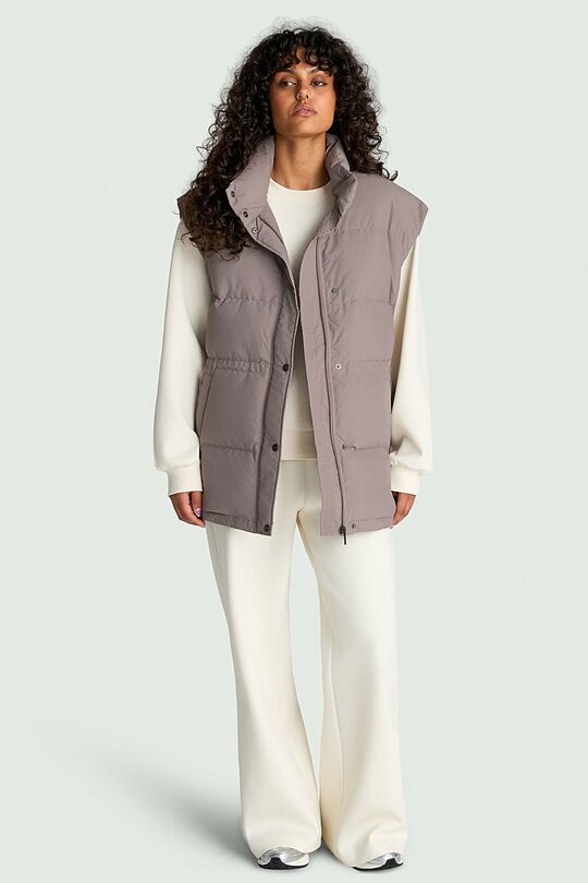 Oversized down vest 8 | Cream | Audimas