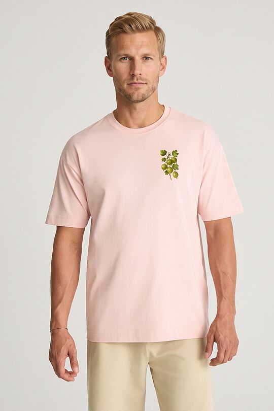 Short sleeves cotton T-shirt "Gooseberry" 2 | PINK | Audimas