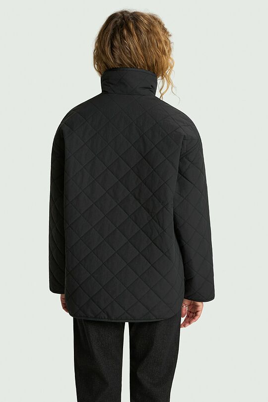 Quilted jacket with synthetic insulation 4 | BLACK | Audimas