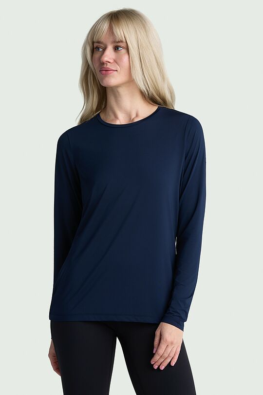 Long sleeve active T-shirt 1 | Dark blue | Audimas
