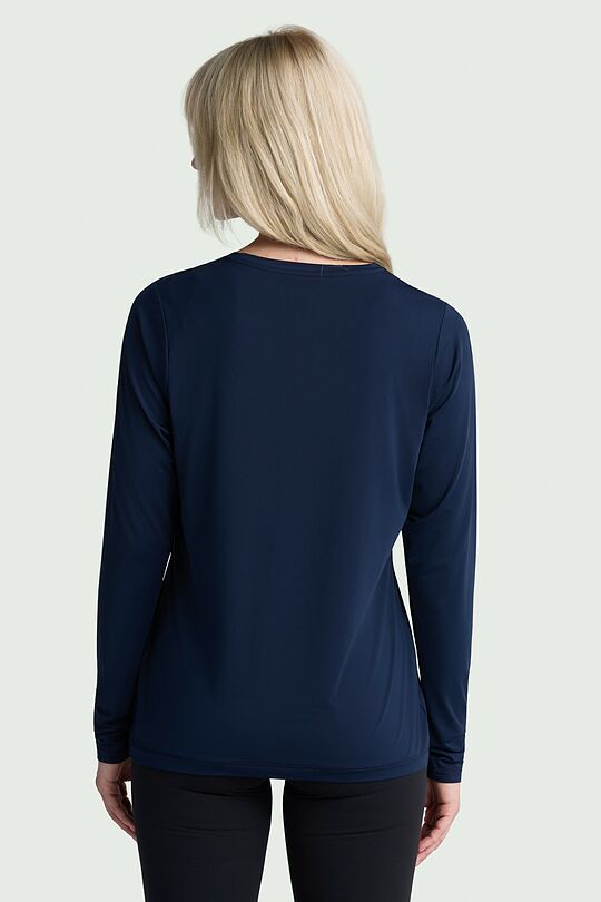 Long sleeve active T-shirt 2 | Dark blue | Audimas
