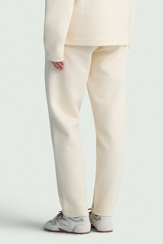 Textured tapered fit sweatpants 3 | Cream | Audimas