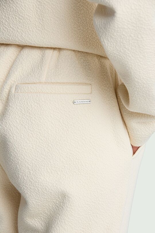 Textured tapered fit sweatpants 6 | Cream | Audimas