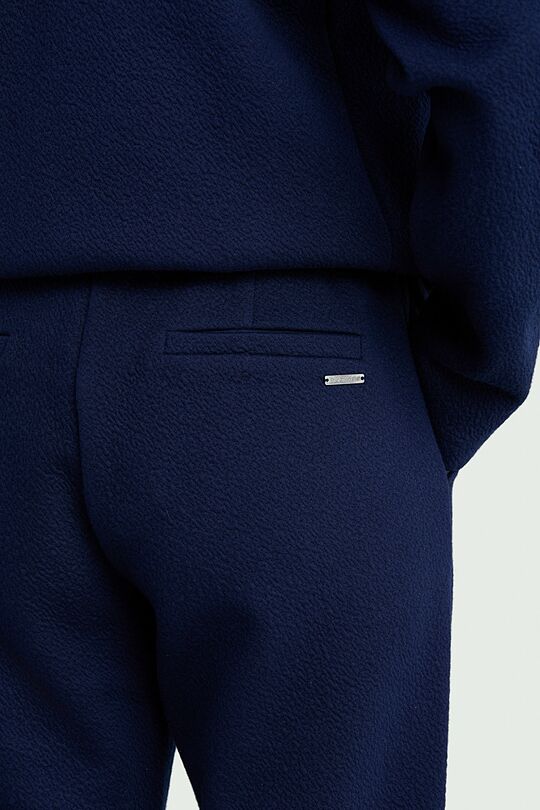 Textured tapered fit sweatpants 5 | BLUE | Audimas
