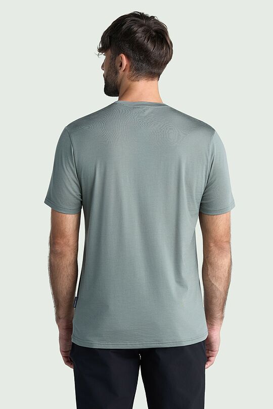 Lyocell and merino wool blend T-shirt 2 | GREEN | Audimas