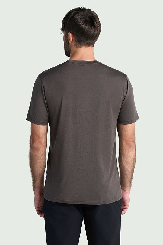 Lyocell and merino wool blend T-shirt 2 | Dark green | Audimas