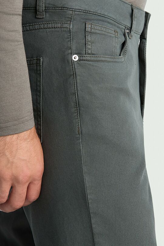 Classic style cotton pants 4 | Dark brown | Audimas