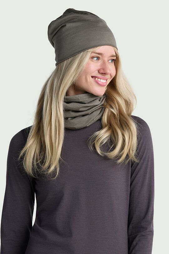 Lightweight merino wool neck warmer 3 | BROWN | Audimas