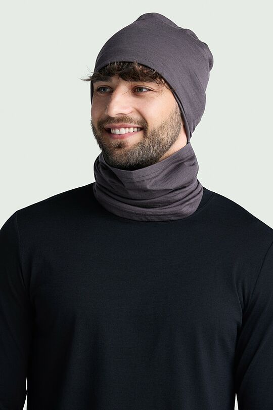 Lightweight merino wool beanie 1 | BROWN | Audimas