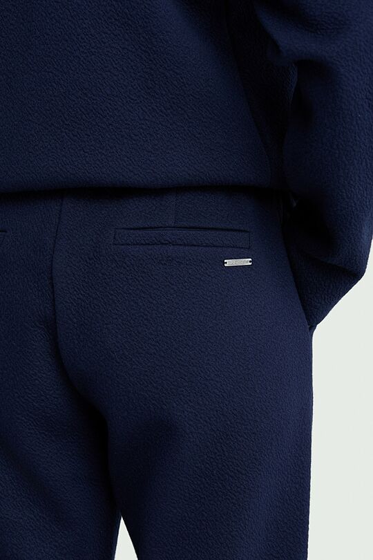 Textured tapered fit sweatpants 5 | BLUE | Audimas
